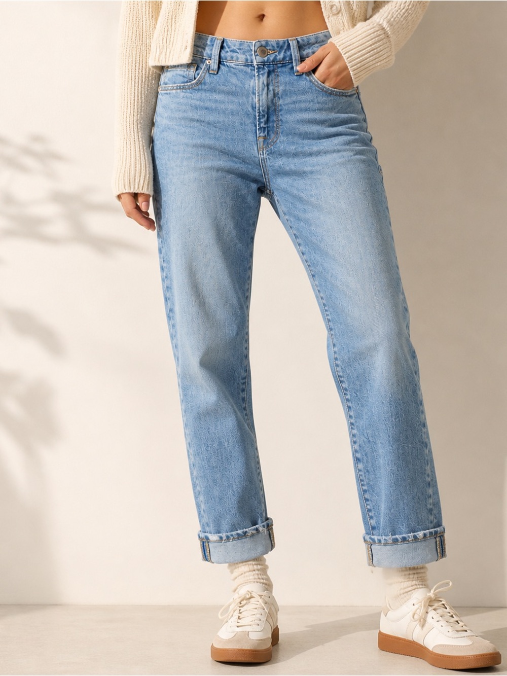 🔥 Good American Soft-Tech Weekender Jeans 28 High Rise Relaxed Distressed Hem